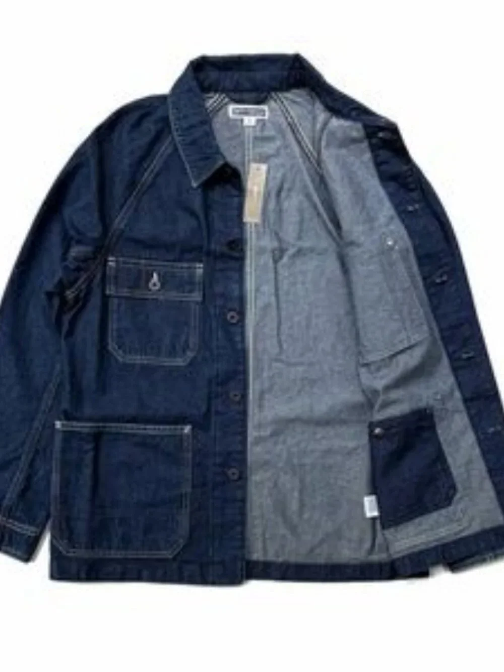 J. Crew Wallace & Barnes Chore Jacket in Japanese Denim - Picture 2 of 2